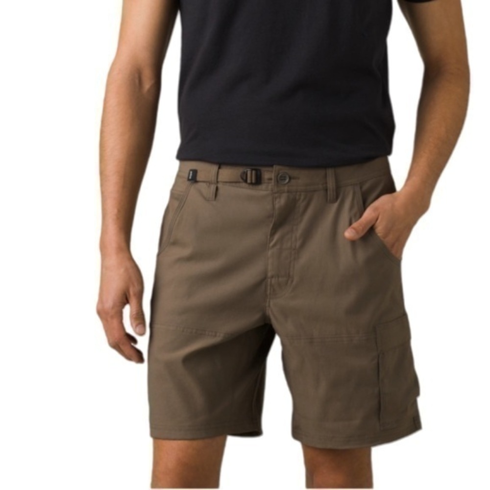 PrAna Men's Stretch Zion Shorts Size 38 Color Mud